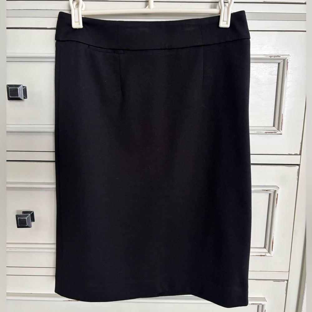 Calvin Klein Classic Black Pencil Straight Skirt Dressy Casual Professional 2